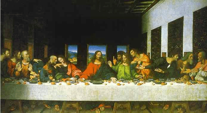 the last supper April 12 April 18: Great Minds, Great Laughs, Great Mammals, Great Quakes